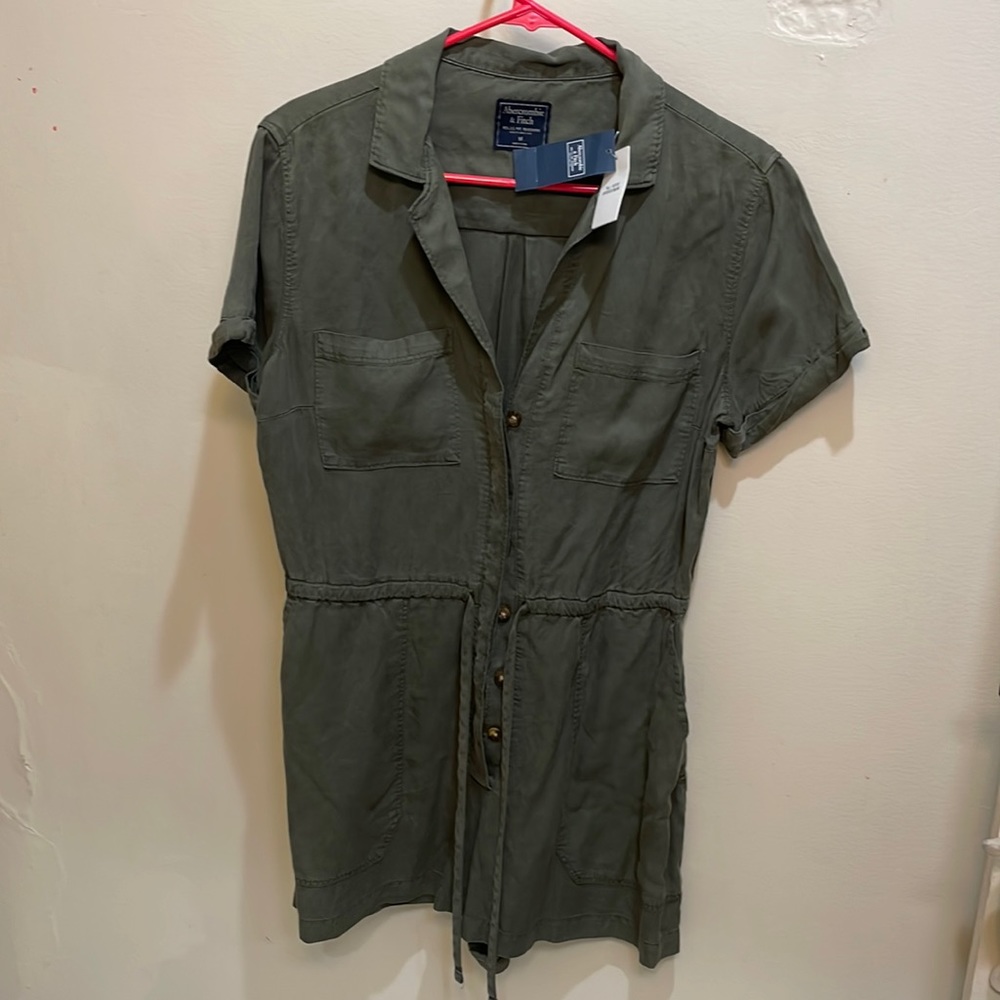 Abercrombie Army Green Romper
